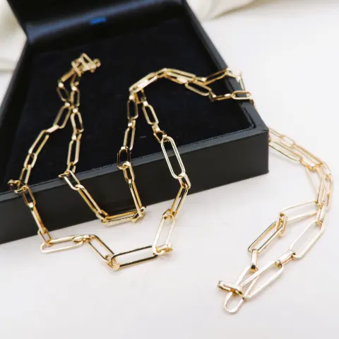 9k Yellow Gold Chain Link Necklace 60 cm (24 inches) 6.9 grams