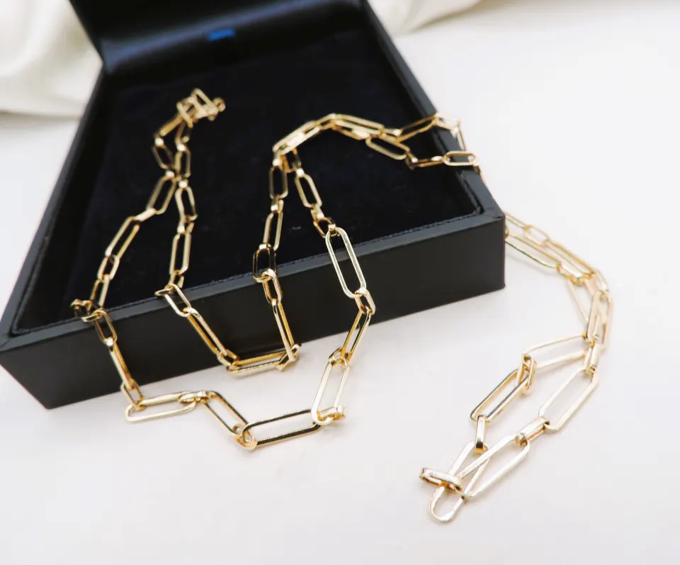 9k Yellow Gold Chain Link Necklace 60 cm (24 inches) 6.9 grams