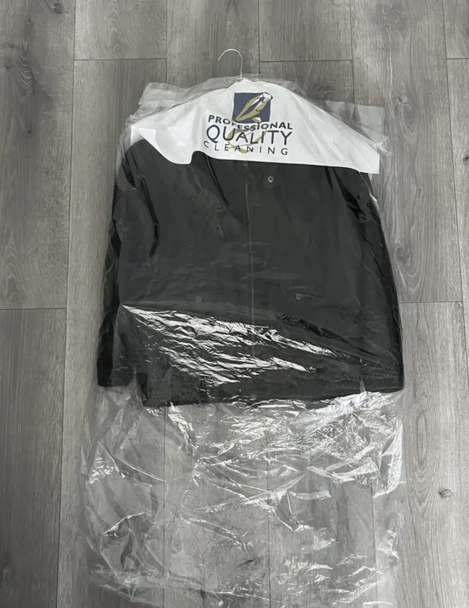1 x black real german leather coat