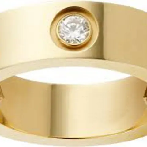 18 K / 750 Yellow Gold Eternity Diamond Band Ring