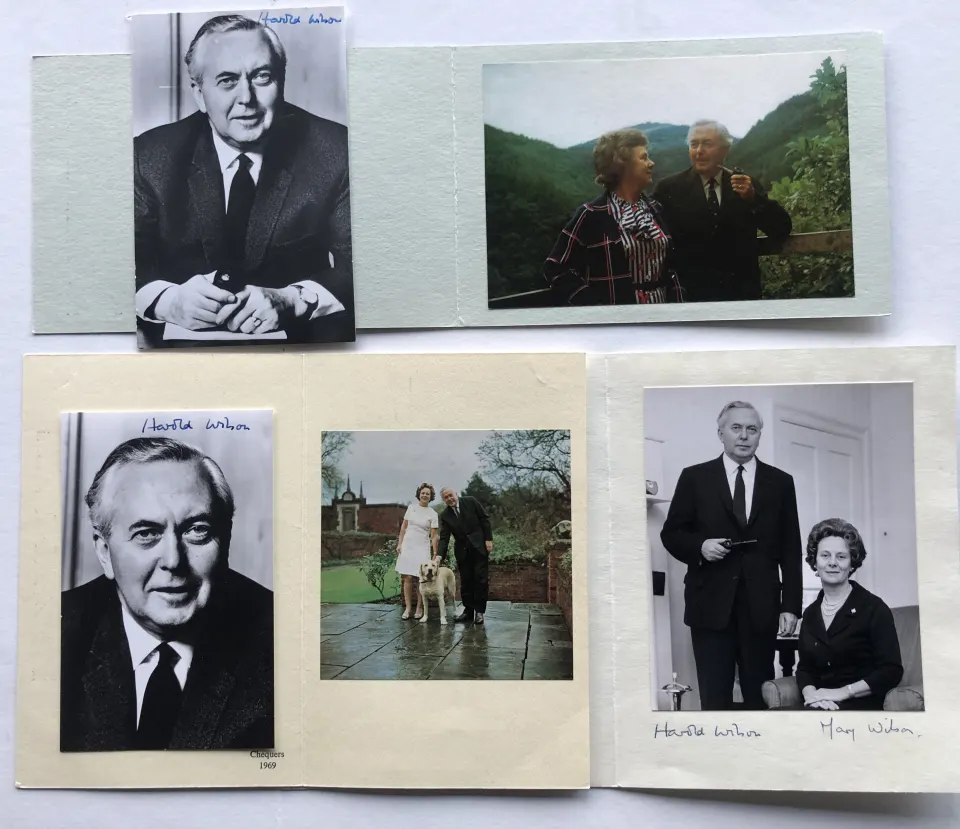 HAROLD WILSON original signatures.