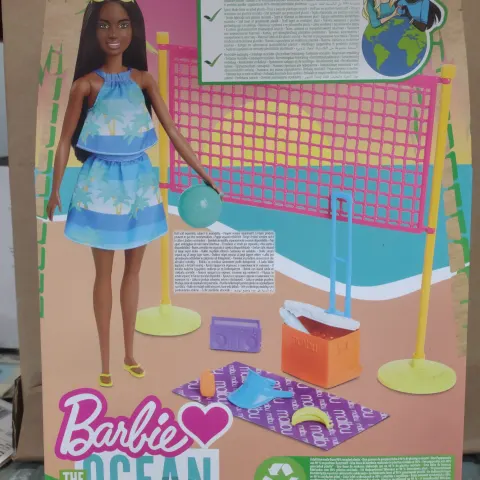 Barbie Malibu Beach Starter Playset Volleyball GYG18 the Ocean. RRP £20 - GRADE A