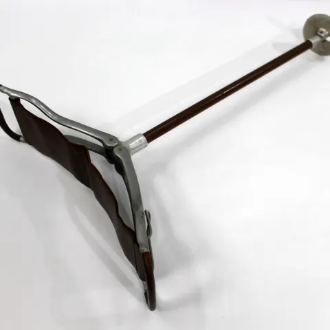 Vintage Leather Seated Shooting Stick