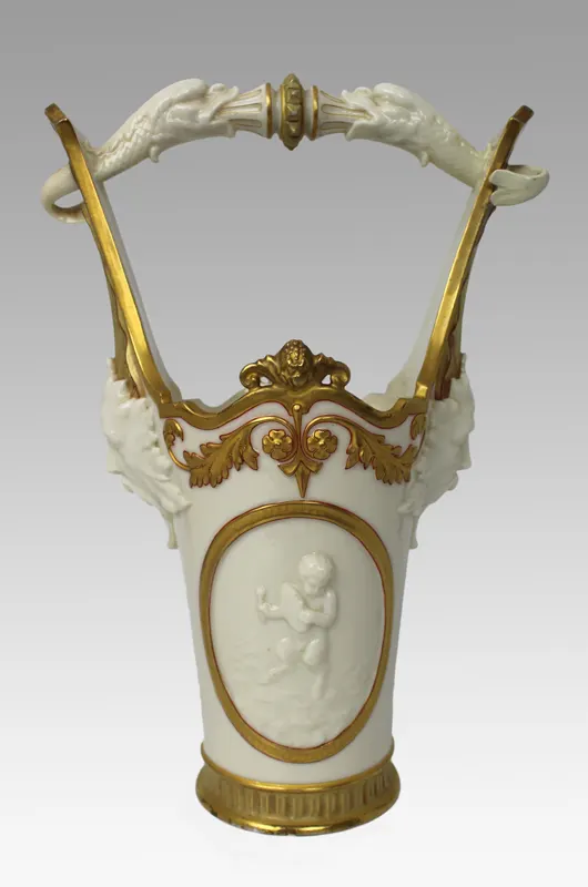 Victorian Royal Worcester Exhibition Vase 1884