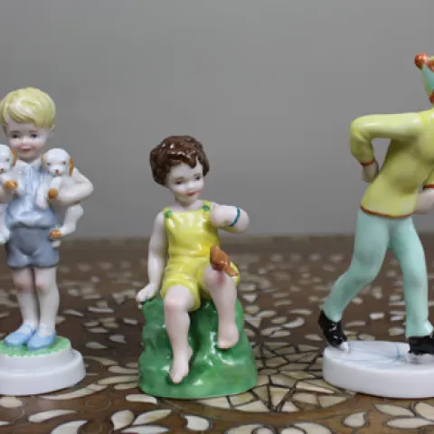 Collection of 3 Royal Worcester Day of the Week Figurines