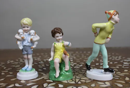 Collection of 3 Royal Worcester Day of the Week Figurines