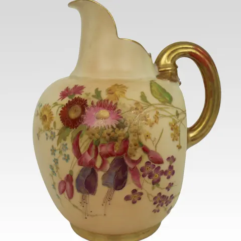 Royal Worcester Blush Ewer 1897