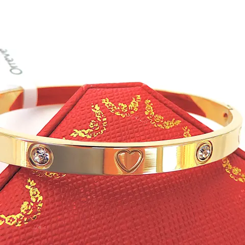 Orrevé 18k Gold Plated Zircon Love Bracelet 'New'