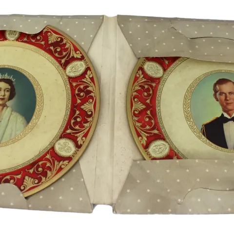 Portland Ware Elizabeth II & Duke of Edinburgh Plates