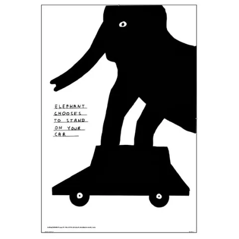 David Shrigley OBE (b1968) ‘Elephant’ 50 x 70cm, Lithograph, 2004