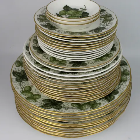 Collection of Royal Worcester Hop Mathon Plates