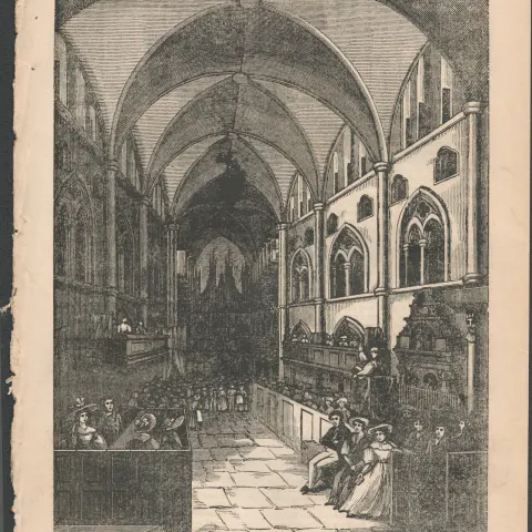 Antique Irish Newspaper 1833  St Patricks Cathedral Dublin.
