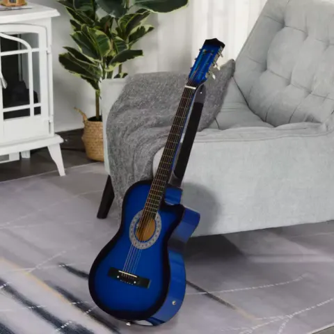38" Electro Acoustic Cutaway Guitar Set With Bag, Strap & Accessories – Ideal Beginner Pack