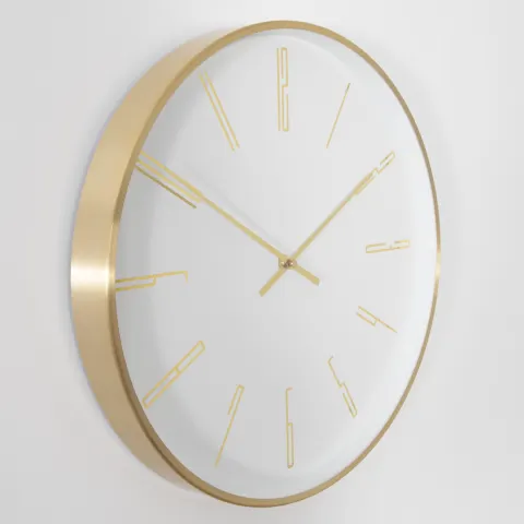 Gold 16" Modern Analogue Clock RRP - £70