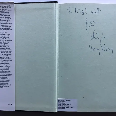 PRINCE PHILIP original signature.