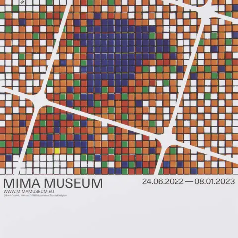 Invader (b. 1969-) Mima Exhibition Poster, 2022 , L'Origine du monde