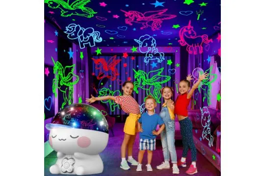 8 x Unicorn Night Light Projector for Girls RRP £24.99 ea L17