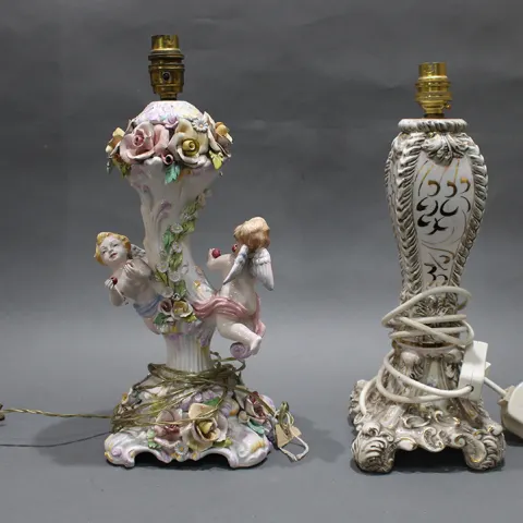 Pair of Italian Porcelain Table Lamps