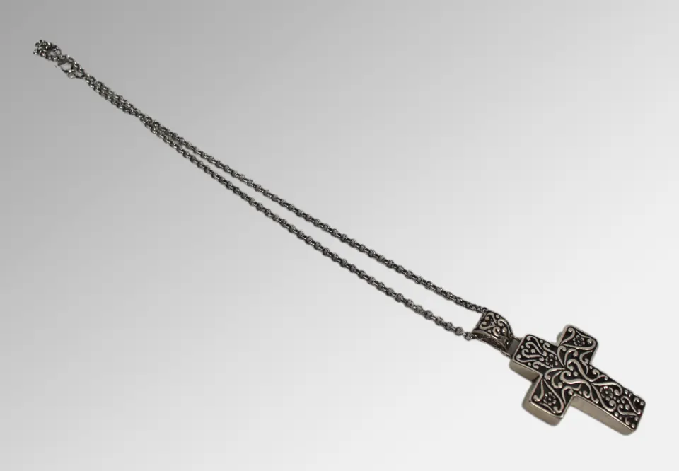 Vintage Silver Cross on Chain
