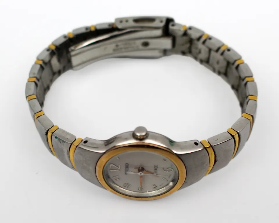 Seiko Rivale Bi-Metal Wristwatch – Quartz – Stainless Steel & Gold-Tone – Japan