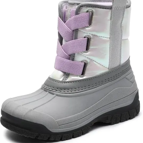 4 x Toddler Boys Girls Snow Boots Velvet Lined Elastic L2333 sku-4699