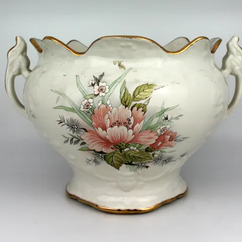 Staffordshire Pottery Two Handled Planter
