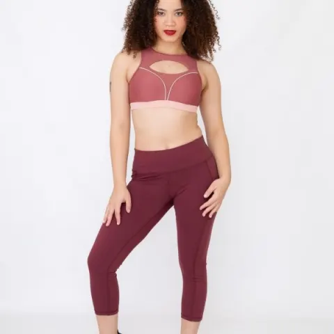Ladies High Waisted 3/4 Performance Yoga Medium