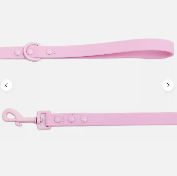 5 X FRENCHIE WATERPROOF LEASH - PINK BUBBLEGUM