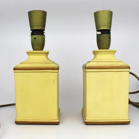 Pair of Small Decorative Ceramic Table Lamps
