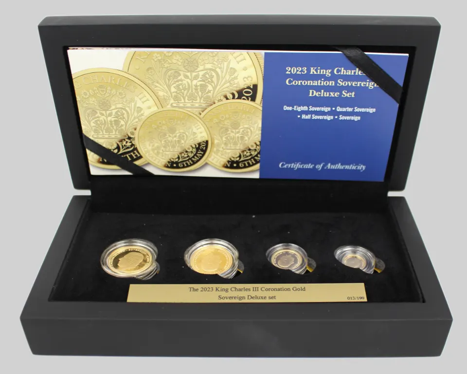 2023 King Charles III Coronation Gold Sovereign Deluxe Proof Set