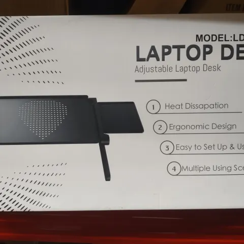 Laptop Desk LD201-B Adjustable Laptop desk. RRP £20 - GRADE A