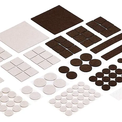 30 Packs x Felt Furniture Pads Transparent Noise Reduction Bumpers 166 Pieces each