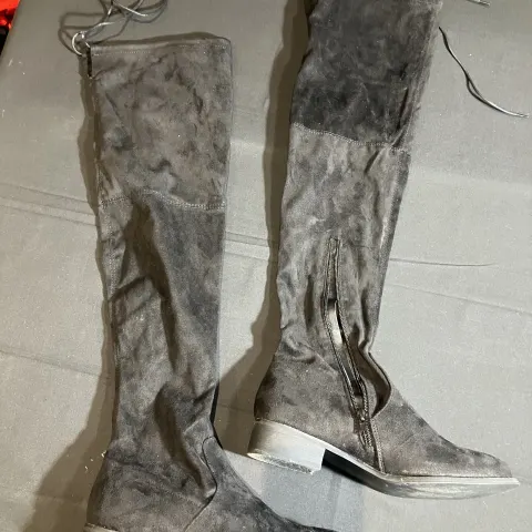 Public Desire Knee Boots worn by a body double