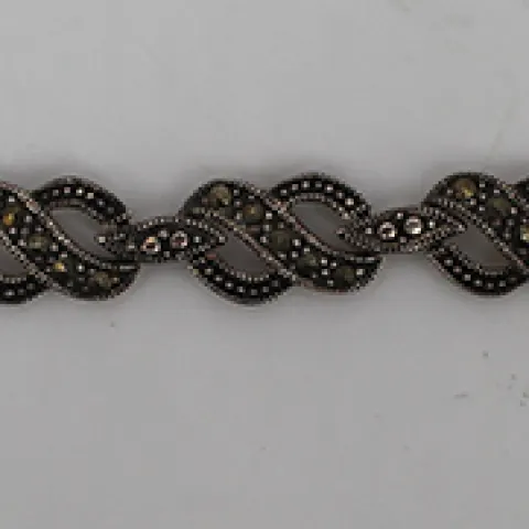 Vintage Marcasite Silver Bracelet