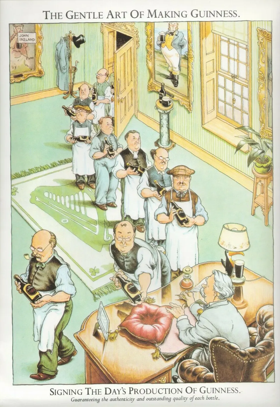 The Gentle Art Of Making Guinness. 5 Original 1981 Prints John IrelandThe Gentle Art Of Making