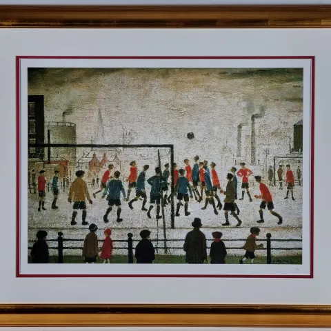 L.S. Lowry “The Football Match” Limited Edition One of Only 76 Published