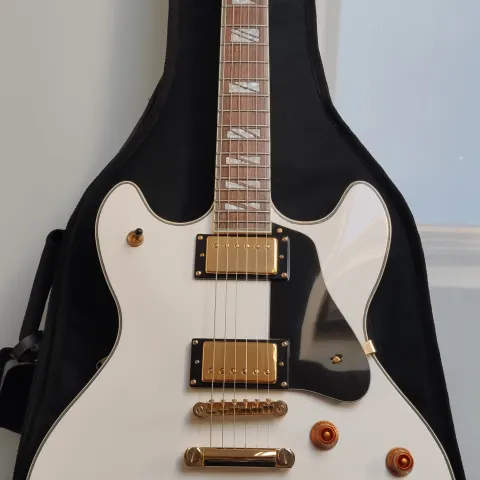 A Stunning Washburn HB45 Semi Hollow Body Electric Guitar. Excellent Condition. Guitar only.