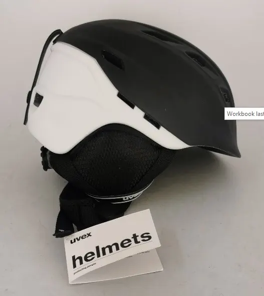 Uvex Comanche 2 edt Black & White Ski Helmet, Size 51-55cm RRP £88.99 L13