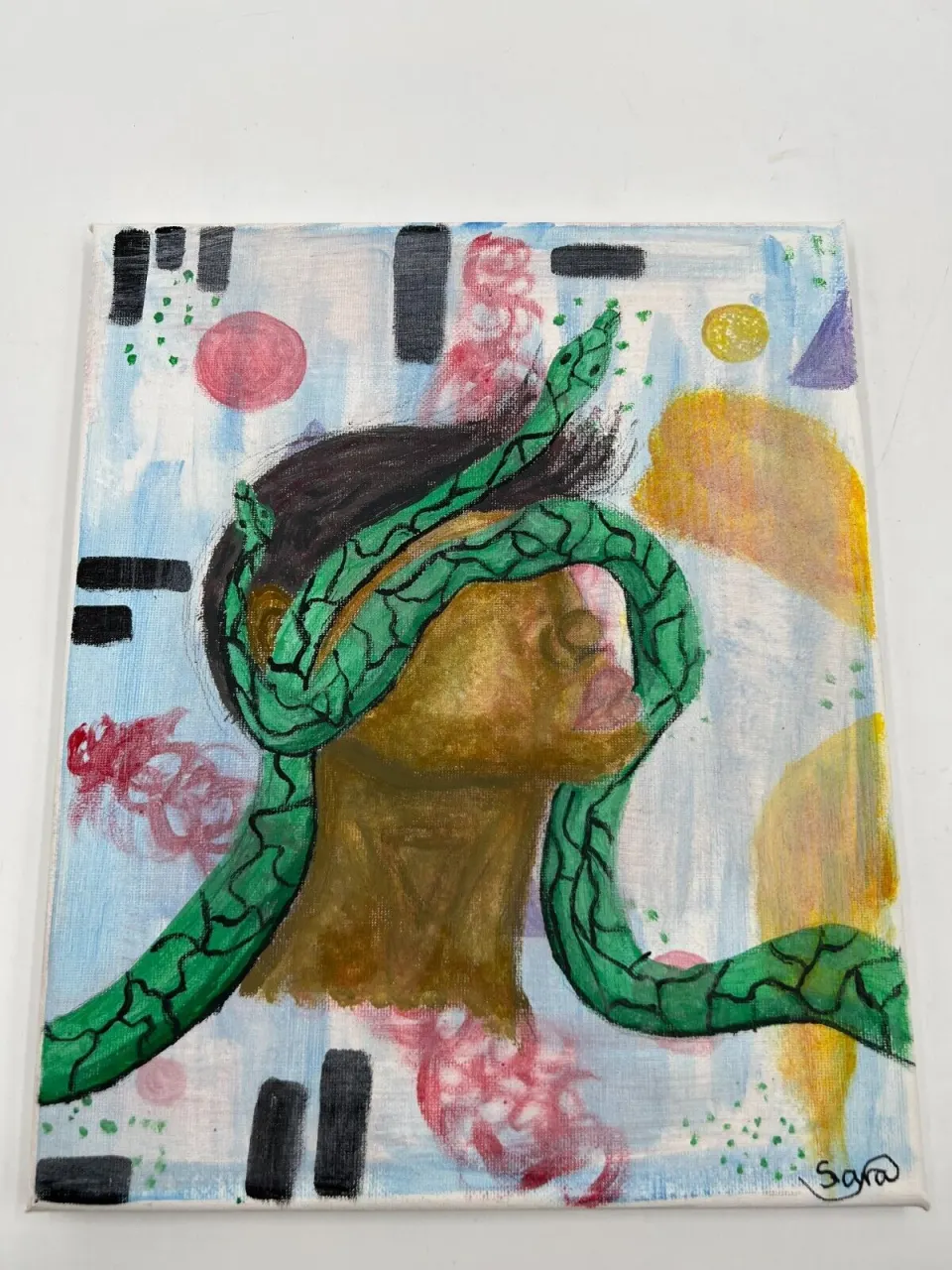 Oil On Canvas The Slave original Painting Abstract Autor Sara