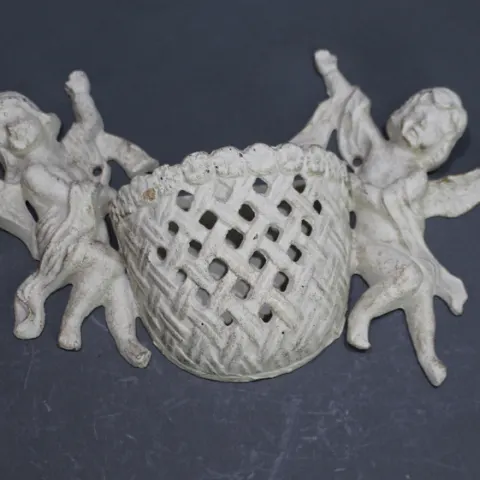 Cast Metal Cherub Wall Bracket