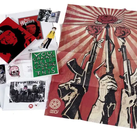 "Spank The Monkey" Shrigley, Invader, Shepard Fairey, Miss Van - Baltic Exhibition Box Set, 2006