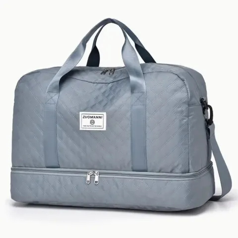 Ultra-Lightweight Large Capacity Argyle Travel Duffle Bag - Spacious & Highly Portable For Overnight