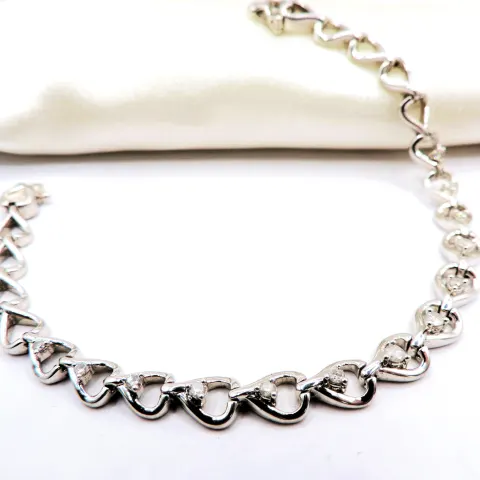 Sterling Silver White Topaz Gemstone Bracelet with Gift Box