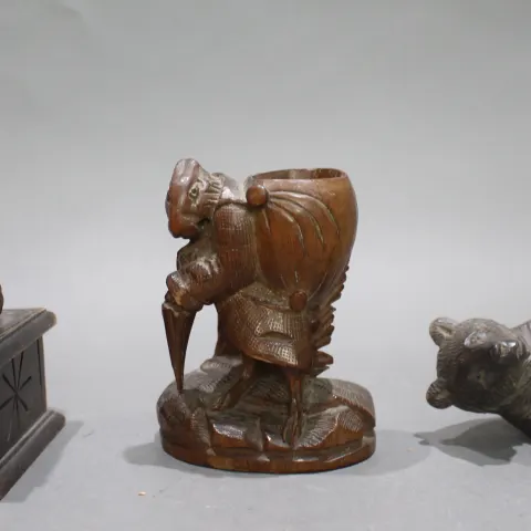 Set of 3 Antique Swiss & Schwarzwalden Carvings