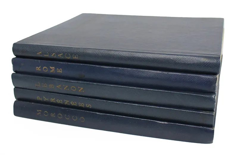 5 Volumes Les Albums des Guides Bleus 1950's