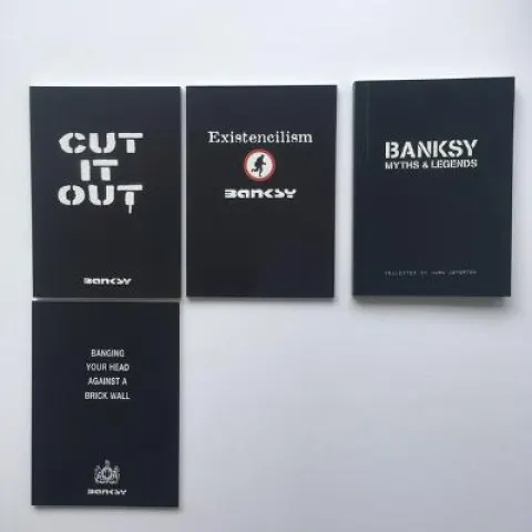 BANKSY(British b.1974-)3 Self Published Books 1st Edition 2001 to 04 & Banksy Myths and Legends Pt1