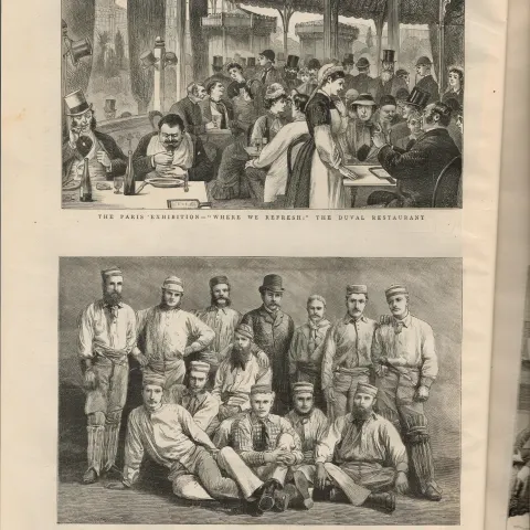 Australia Team Inaugural Cricket Tour Of England 1878 Antique Newspaper