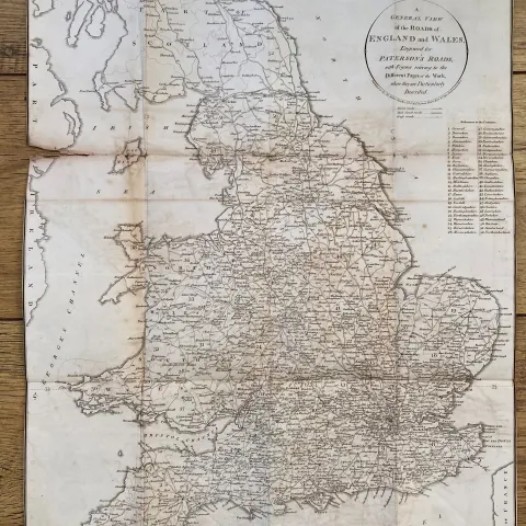 England & Wales Part of Scotland 1808 Colonel Patterson Antique Map.