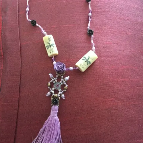Azuni London Vintage Necklace - Various Beads Plus Tassel