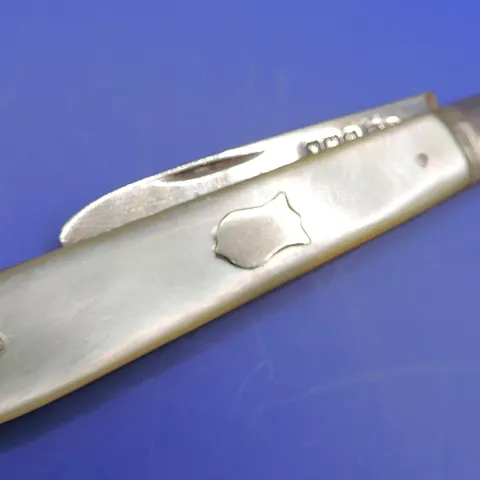 George V Silver and Mother of Pearl Fruit Knife 1922